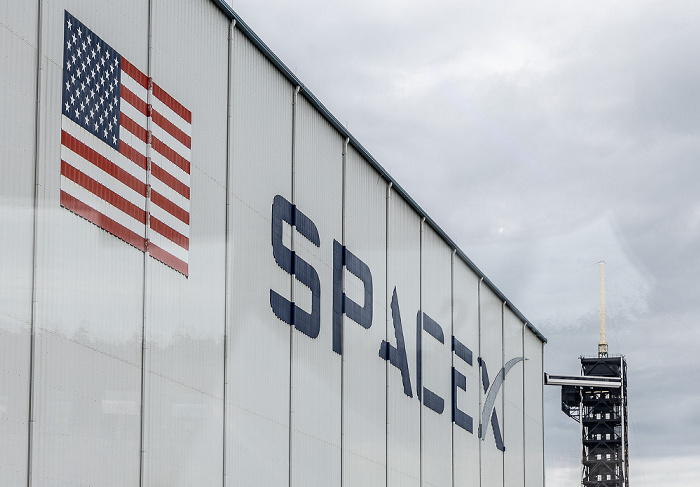 Kennedy Space Center Launch Complex 39A: SpaceX LC-39A Horizontal Integration Facility Kennedy Space Center