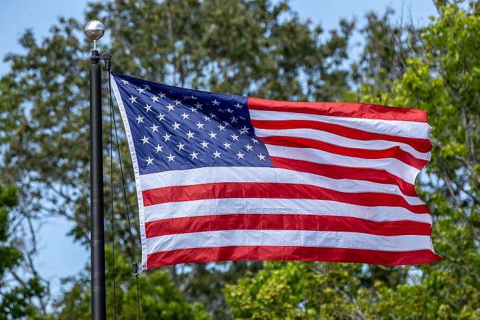 Crystal River National Wildlife Refuge: US-amerikanische Flagge Crystal River
