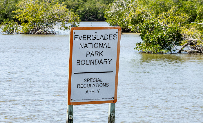 Nationalparkgrenze Everglades National Park