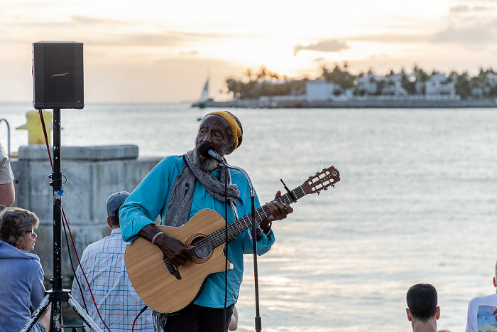 Mallory Square: Straßenmusiker Key West
