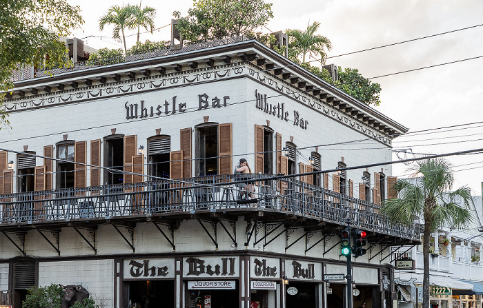 Caroline Street / Duval Street :The Bull & Whistle Bar Key West