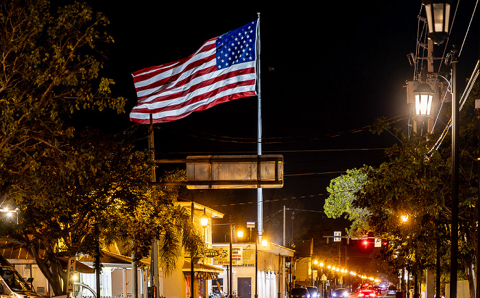 Truman Avenue (U.S. Highway 1): Amerikanische Flagge Key West