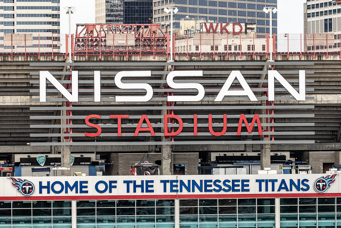 Blick aus dem La Quinta Inn & Suites Nashville Downtown/Stadium: Nissan Stadium Nashville