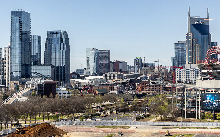Blick aus dem La Quinta Inn & Suites Nashville Downtown/Stadium: Downtown Nashville