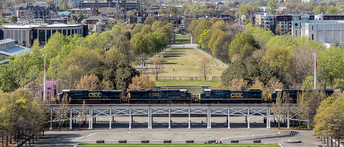 Blick vom Capitol Hill: Bicentennial Capitol Mall State Park Nashville