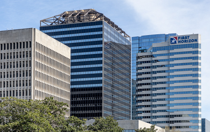 V.l.: Andrew Jackson Building, James Polk State Office Building, First Tennessee Bank Building Nashville