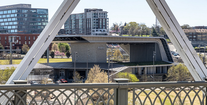 Blick von der John Seigenthaler Pedestrian Bridge: Ascend Amphitheater Nashville