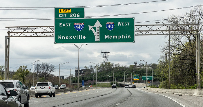Interstate I-40 Exit 206 Nashville