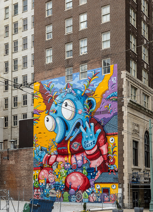 Madison Avenue: Exchange Building - Street Art Memphis