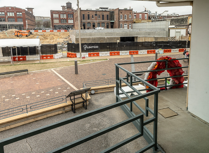 Blick aus dem Lorraine Motel (National Civil Rights Museum): Mulberry Street Memphis