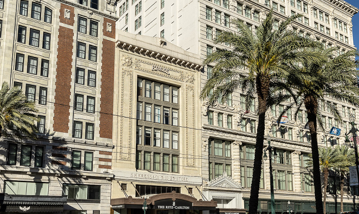 Canal Street (v.l.): The Saint Hotel, S. H. Kress & Co. Building und The Ritz-Carlton New Orleans New Orleans