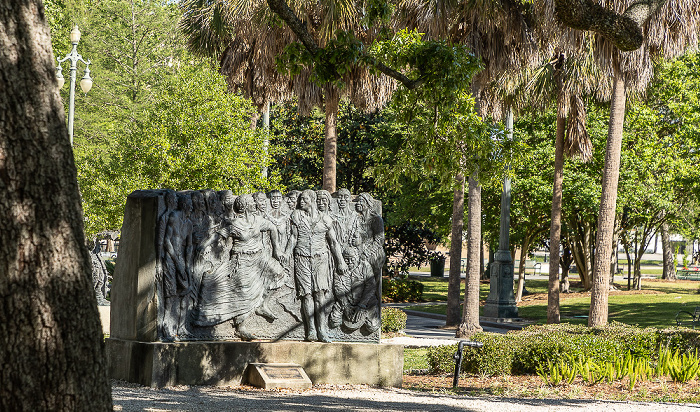 Louis Armstrong Park: Congo Square mit dem Congo Square Denkmal New Orleans