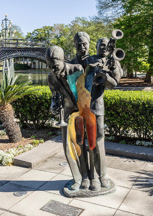 Louis Armstrong Park: Louis Armstrong Skulptur New Orleans