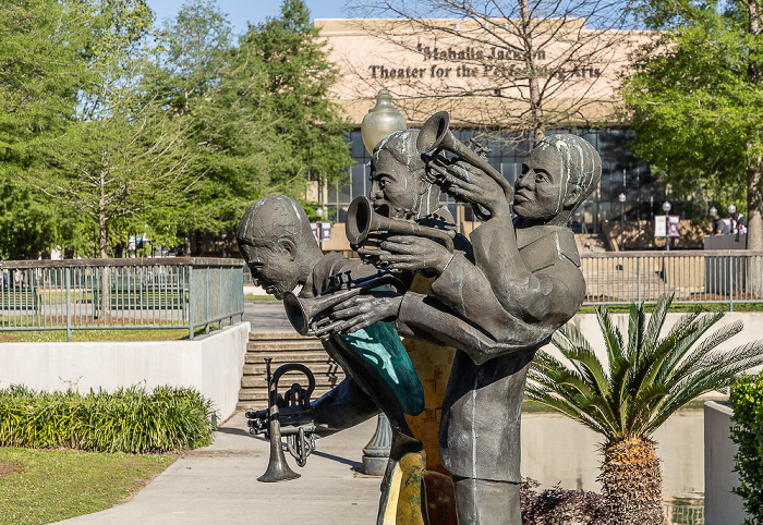 Louis Armstrong Park: Louis Armstrong Skulptur New Orleans