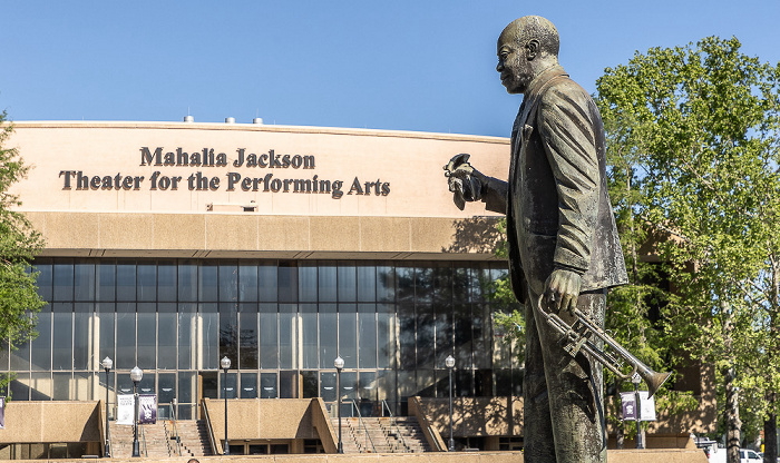 Louis Armstrong Park: Louis Armstrong Skulptur New Orleans