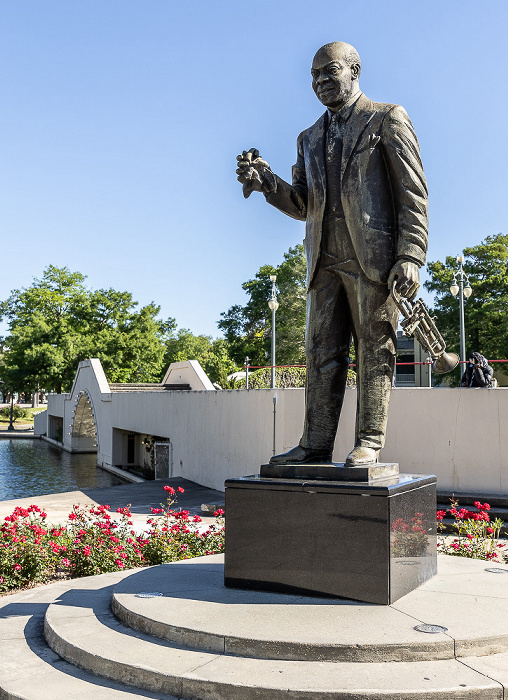 Louis Armstrong Park: Louis Armstrong Skulptur New Orleans