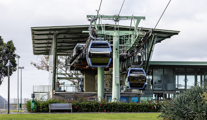 Zona Velha da Cidade: Jardim Almirante Reis, Talstation der Teleférico do Funchal Funchal