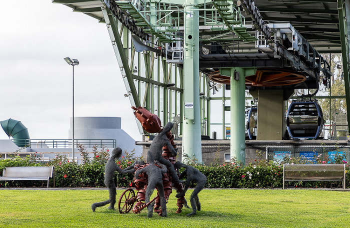 Zona Velha da Cidade: Jardim Almirante Reis, Talstation der Teleférico do Funchal Funchal