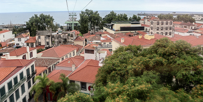 Blick aus der Teleférico do Funchal Funchal