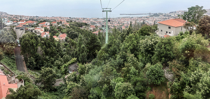 Blick aus der Teleférico do Funchal Funchal