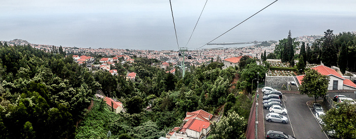 Blick aus der Teleférico do Funchal Funchal