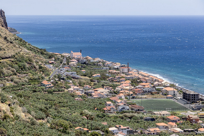 Blick vom Miradouro do Paúl do Mar: Atlantik Paul do Mar