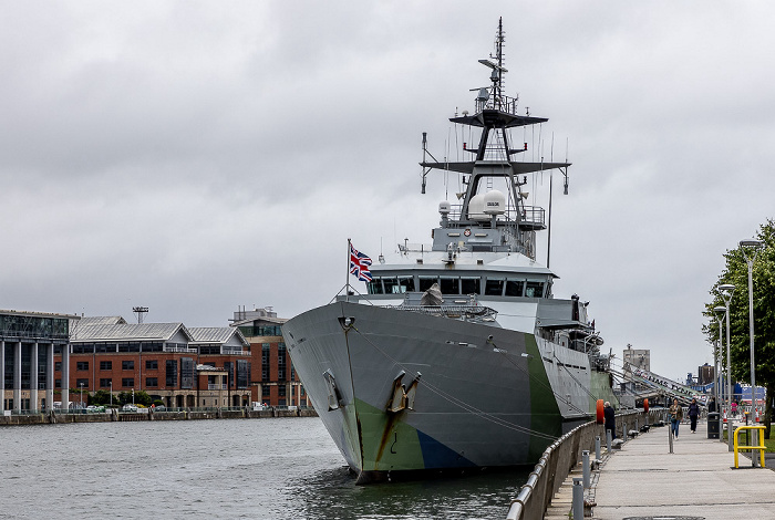 Queen's Quay, Lagan, HMS Tyne (P281) Belfast