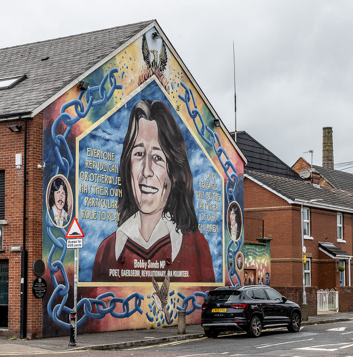 West Belfast: Sevastapol Street - Bobby Sands Mural Belfast