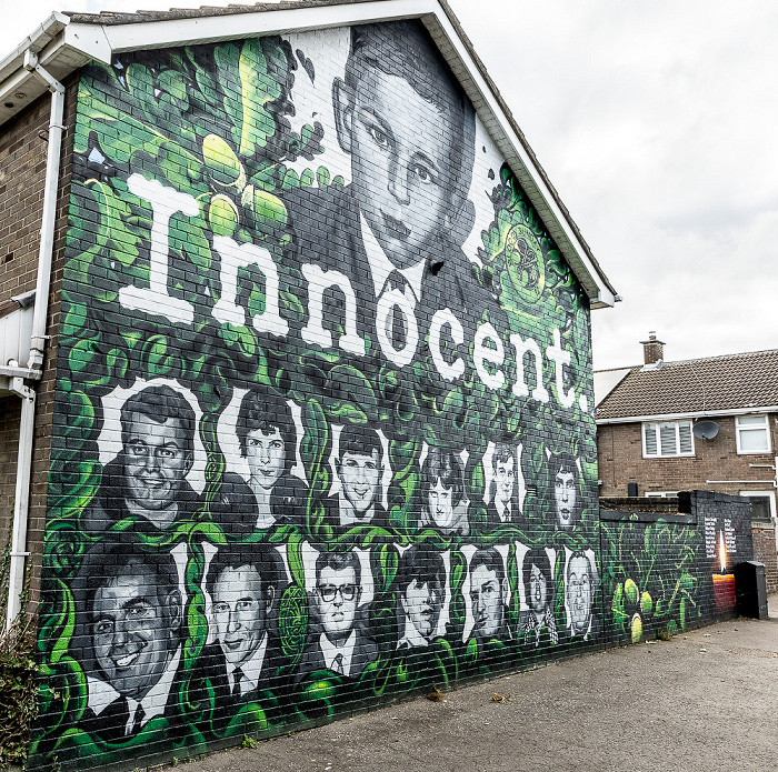 Bogside: Fahan Street - Innocent Mural Derry/Londonderry