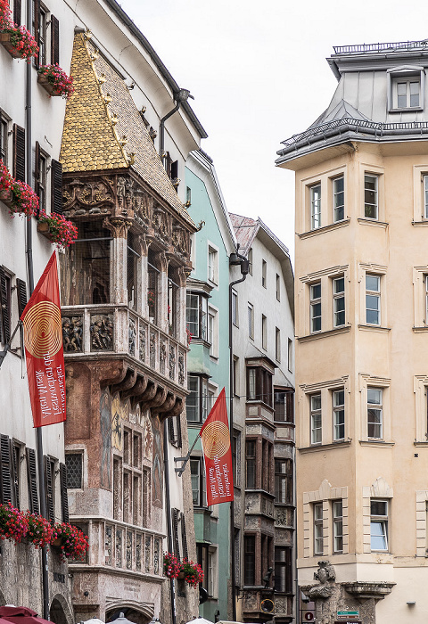 Herzog-Friedrich-Straße: Goldenes Dachl, Hofgasse Innsbruck
