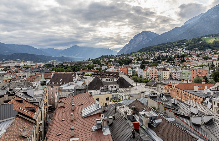 Blick vom Stadtturm: Altstadt Innsbruck