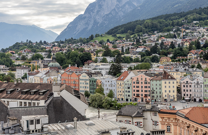 Blick vom Stadtturm: Mariahilfstraße Innsbruck