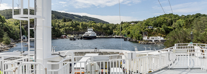 Stord mit dem Fährhafen Sandvikvåg Bjørnafjorden