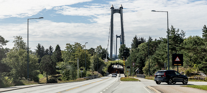 Europastraße E 39 mit dem Digernestunnelen und der Stordabrua Stord