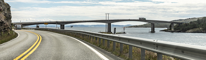 Europastraße E 39 (Tysværvegen), Ognasund mit der Ognasundbrua Ognøya