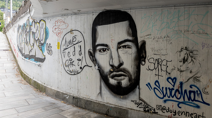 Kronstad: Unterführung Danmarks plass - Street Art Bergen