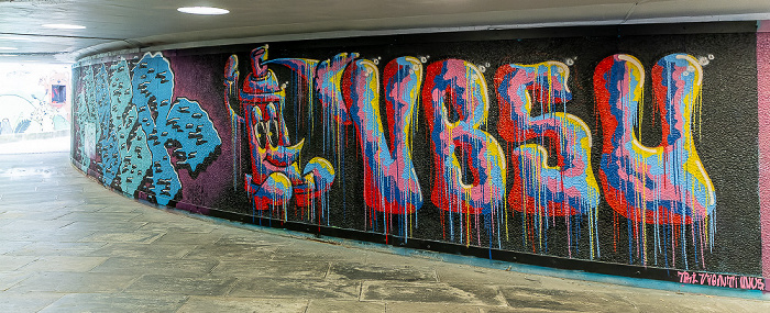 Kronstad: Unterführung Danmarks plass - Street Art Bergen