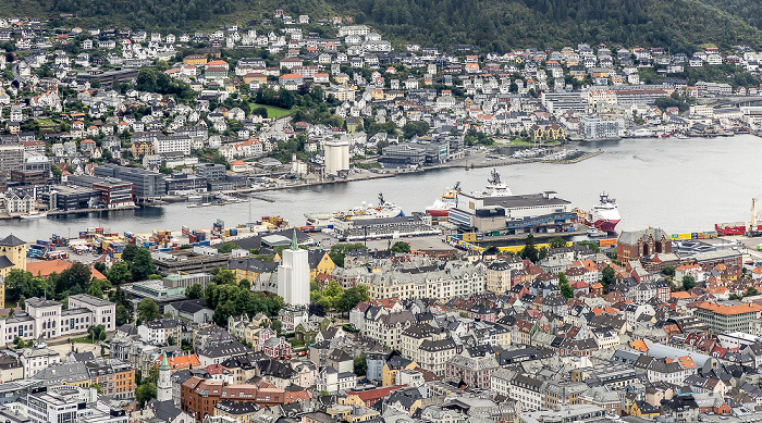 Blick vom Fløyen Bergen