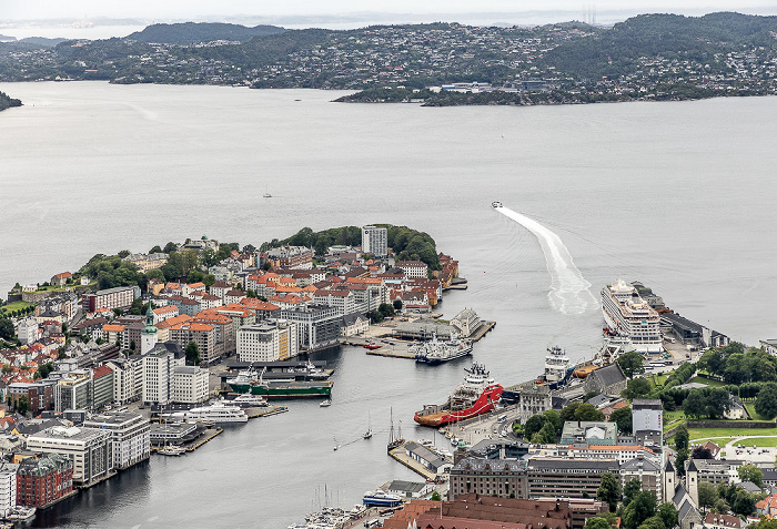 Blick vom Fløyen Bergen