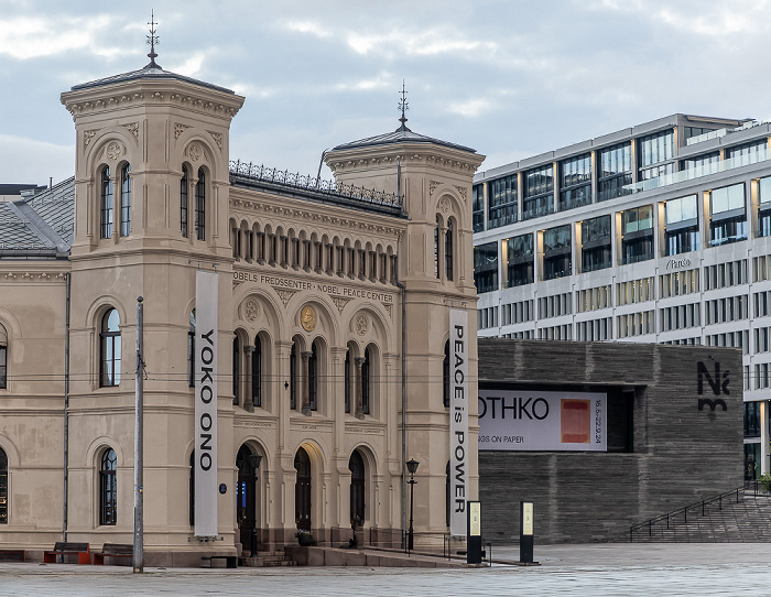 Brynjulf Bulls plass: Vestbanehallen (Nobels Fredssenter (Nobel-Friedenszentrum)) Oslo