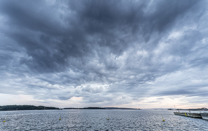 Blick von Tjuvholmen: Oslofjord Oslo