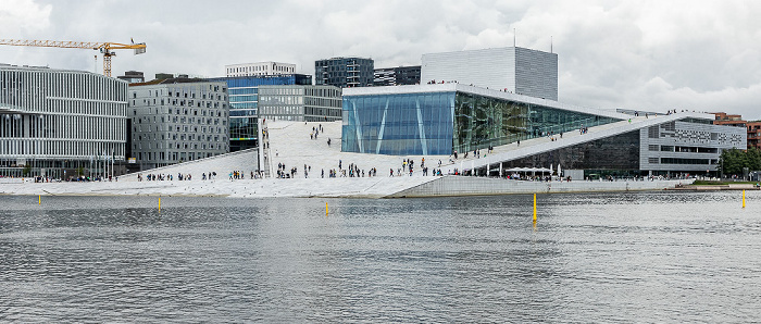 Bjørvika, Operahuset i Oslo (Bildmitte) Oslo