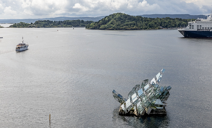 Blick vom Operahuset i Oslo: Bjørvika Oslo