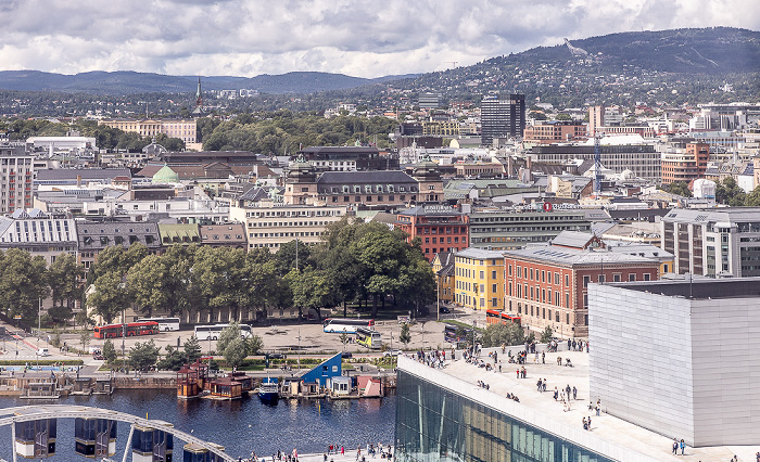 Blick vom Munchmuseet: Havnepromenaden Oslo