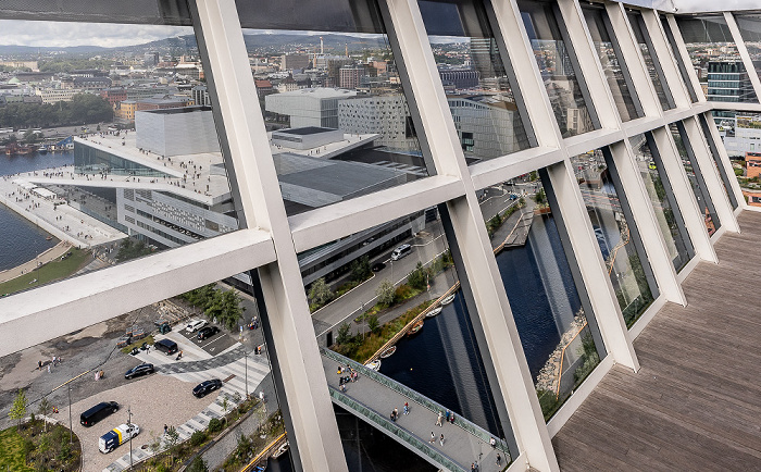 Blick vom Munchmuseet: Operahuset i Oslo (Opernhaus Oslo) Oslo