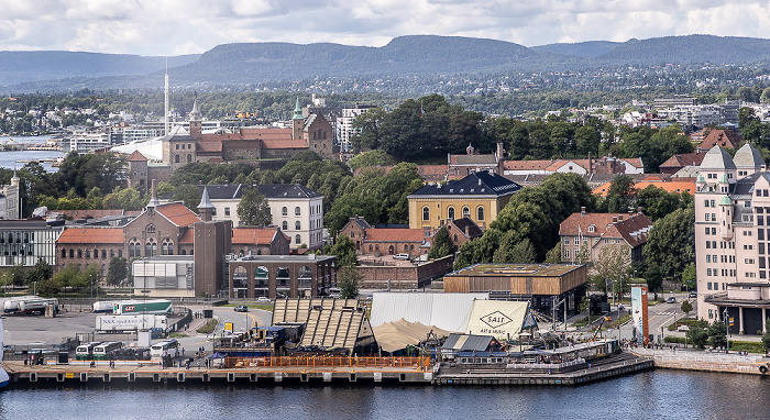 Blick vom Munchmuseet: Akershus festning Oslo