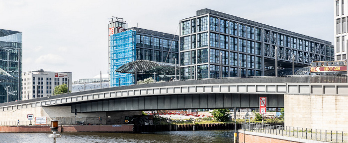 Spree, Hugo-Preuß-Brücke, Hauptbahnhof Berlin