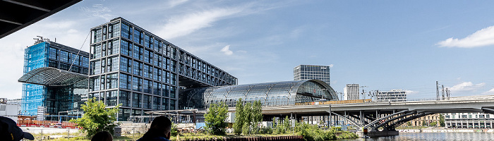 Hauptbahnhof, Humboldthafen, Humboldthafenbrücke der Berliner Stadtbahn Berlin
