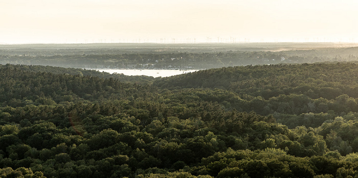 Blick von der Field Station Berlin (Teufelsberg): Grunewald, Havel Berlin