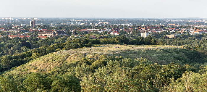 Blick von der Field Station Berlin (Teufelsberg): Grunewald mit dem Drachenberg Berlin